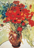 Vase with Daisies and Poppies Posters af Vincent van Gogh
