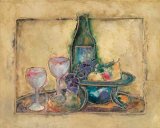 Wine and Fruit II Prints by Joyce Combs
