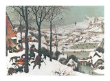 Winter/Hunters in the Snow Affiche par Pieter Bruegel the Elder