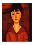 Femme en robe marron Posters par Amedeo Modigliani