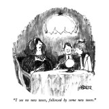 "I see no new taxes, followed by some new taxes." - New Yorker Cartoon Premium Giclee Print by Robert Weber