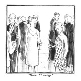 "Thanks. It's vintage." - New Yorker Cartoon Premium Giclee Print by Matthew Diffee