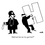 "And wot 'ave we 'ere, guv'nor?" - New Yorker Cartoon Premium Giclee Print by Ariel Molvig