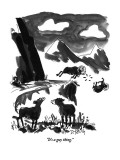 "It's a guy thing." - New Yorker Cartoon Premium Giclee Print by Donald Reilly