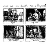 Are We on Earth for a Purpose? - New Yorker Cartoon Premium Giclee Print by Huguette Martel
