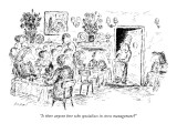 "Is there anyone here who specializes in stress management?" - New Yorker Cartoon Premium Giclee Print by Edward Koren