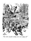 "Just when citywide reading scores were edging up!" - New Yorker Cartoon Premium Giclee Print by Ed Fisher