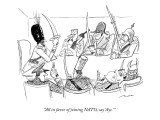 "All in favor of joining NATO, say 'Aye.'" - New Yorker Cartoon Premium Giclee Print by Al Ross