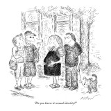 "Do you know its sexual identity?" - New Yorker Cartoon Premium Giclee Print by Edward Koren