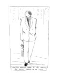 Nineteen Minutes Ahead of the World, Two Months Behind in the Rent: - New Yorker Cartoon Premium Giclee Print by Richard Cline