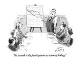 "So, we look to the fourth quarter as a time of healing." - New Yorker Cartoon Premium Giclee Print by Mike Twohy