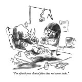 "I'm afraid your dental plan does not cover tusks." - New Yorker Cartoon Premium Giclee Print by Sidney Harris