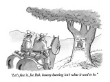 "Let's face it, Joe Bob, bounty hunting isn't what it used to be." - New Yorker Cartoon Premium Giclee Print by Jack Ziegler