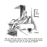 "Do you think your failure to bloom could be caused not just by improper l…" - New Yorker Cartoon Premium Giclee Print by Henry Martin