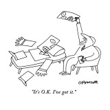 "It's O.K. I've got it." - New Yorker Cartoon Premium Giclee Print by Charles Barsotti