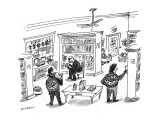 Punks with 'Hell's Bibliophiles' jackets in a book store. - New Yorker Cartoon Premium Giclee Print by Michael Maslin