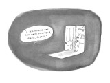 Butler at door hears his master say "A seventy-five-watt soft-white light … - New Yorker Cartoon Premium Giclee Print by Michael Maslin