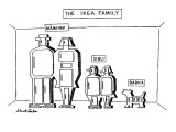 The Ikea Family - New Yorker Cartoon Premium Giclee Print by Stuart Leeds