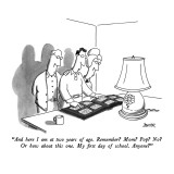 "And here I am at two years of age.  Remember?  Mom?  Pop?  No?  Or how ab…" - New Yorker Cartoon Premium Giclee Print by Jack Ziegler