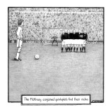 "The McPherson conjoined quintuplets find their niche." - New Yorker Cartoon Premium Giclee Print by Matthew Diffee