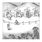 Freak show of average beach-goers. - New Yorker Cartoon Premium Giclee Print by John O'brien