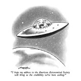 "I hope my address to the American Astronomical Society will bring us the …" - New Yorker Cartoon Premium Giclee Print by Henry Martin