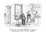 "In the last few months, Matthew has gone on twenty-four-hour alert for si…" - New Yorker Cartoon Premium Giclee Print by Edward Koren