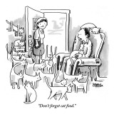 "Don't forget cat food." - New Yorker Cartoon Premium Giclee Print by Shannon Wheeler