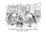 "I'm beginning to think it's salsa that's causing your mood swings." - New Yorker Cartoon Premium Giclee Print by Edward Koren