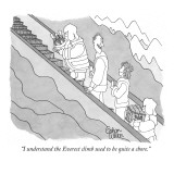 "I understand the Everest climb used to be quite a chore." - New Yorker Cartoon Premium Giclee Print by Gahan Wilson
