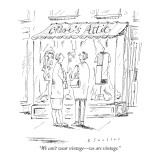 "We can't wear vintage—we are vintage." - New Yorker Cartoon Premium Giclee Print by Barbara Smaller