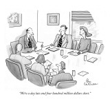 "We're a day late and four hundred million dollars short." - New Yorker Cartoon Premium Giclee Print by Leo Cullum