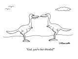 "God, you're hot-blooded!" - New Yorker Cartoon Premium Giclee Print by Charles Barsotti