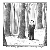 "Carol, check my appointment book—something's not right." - New Yorker Cartoon Premium Giclee Print by Harry Bliss