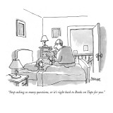 "Stop asking so many questions, or it's right back to Books on Tape for you." - New Yorker Cartoon Premium Giclee Print by Jack Ziegler