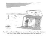 "I don't know what the hell happened—one minute I'm at work in Flint, Mich… Premium Giclee Print by Mick Stevens