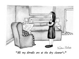 "All my dirndls are at the dry cleaner's." - New Yorker Cartoon Premium Giclee Print by Victoria Roberts