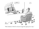 "Well, Stoddard, I think I've bounced enough ideas off you for one day." - New Yorker Cartoon Premium Giclee Print by Leo Cullum