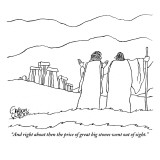 "And right about then the price of great big stones went out of sight." - New Yorker Cartoon Premium Giclee Print by Gahan Wilson