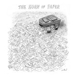 The Horn of Paper - New Yorker Cartoon Premium Giclee Print by Roz Chast