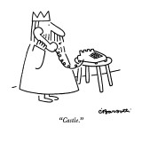 "Castle." - New Yorker Cartoon Premium Giclee Print by Charles Barsotti
