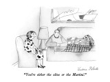 "You're either the olive or the Martini." - New Yorker Cartoon Premium Giclee Print by Victoria Roberts