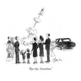 "Bye-bye, Grandma." - New Yorker Cartoon Premium Giclee Print by Edward Frascino