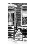 Little boy with stand 'Hand-crafted snowballs, 25cents'. - New Yorker Cartoon Premium Giclee Print by Joseph Farris