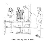 "Did I leave any ideas in here?" - New Yorker Cartoon Premium Giclee Print by Richard Cline