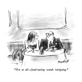 "Not at all—fund-raising sounds intriguing." - New Yorker Cartoon Premium Giclee Print by Frank Modell