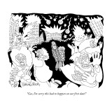 "Gee, I'm sorry this had to happen on our first date!" - New Yorker Cartoon Premium Giclee Print by Gahan Wilson