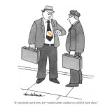 "It's my family coat of arms, Joe—smoked salmon couchant on a field of cre… Premium Giclee Print by J.B. Handelsman