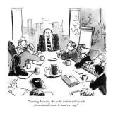 "Starting Monday, this radio station will switch from classical music to h…" - New Yorker Cartoon Premium Giclee Print by Robb Armstrong