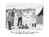 "Durn it all, Cooky!  We's payin' you good money to remember which one is …" - New Yorker Cartoon Premium Giclee Print by Danny Shanahan
